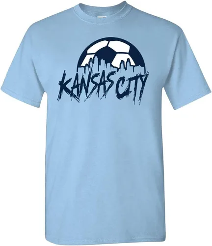 Miniatura 24 de Xtreme Apparrel Camiseta Team City Skyline para los aficionados al fútbol New York - Camisa azul marino