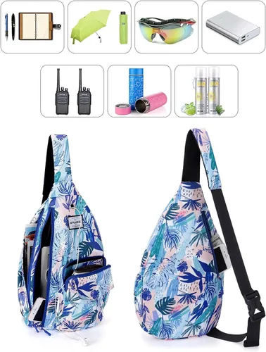 Miniatura 6 de HAWEE Mochila bandolera para mujer, anti-agua, ajustable inclinado