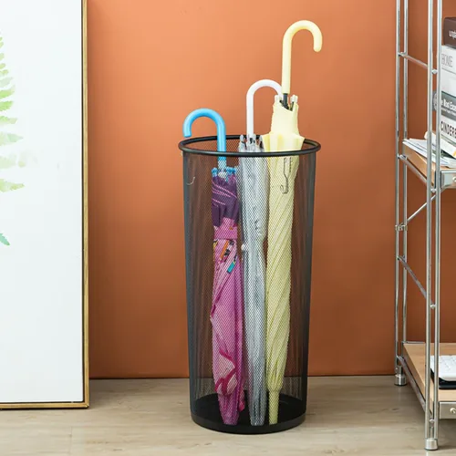 Miniatura 6 de Youeon Paquete de 2 soportes grandes para paraguas, 10.5 x 20 pulgadas, de malla metálica, cubo independiente para paraguas, bastones, bastones