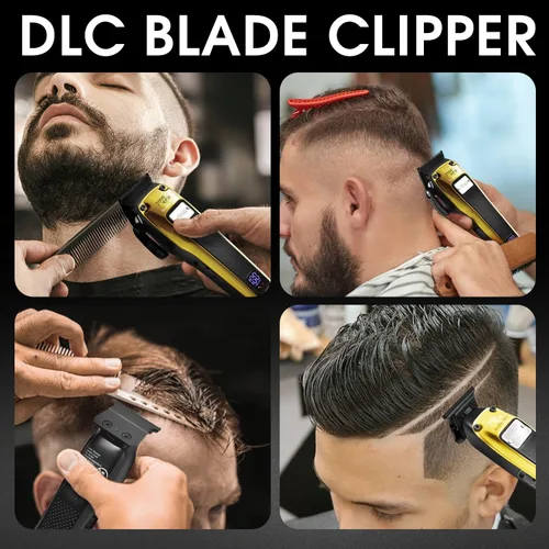 Miniatura 6 de DSP Cortadora de pelo para hombres profesionales, motor BLDC y cuchilla desmontable recubierta DLC, juego de recortadora de pelo inalámbrica