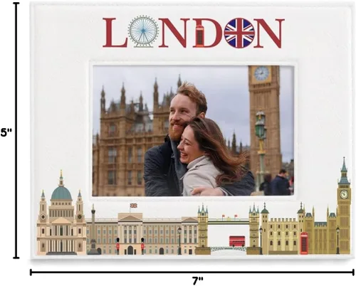 Miniatura 7 de KATE POSH Marco de fotos de Londres, vacaciones familiares en Londres, luna de miel, boda, decoración de Londres (5 x 7 horizontal)