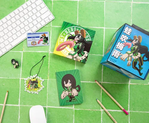 Miniatura 3 de JUST FUNKY My Hero Academia Looksee Mystery Blind Box, Tsuyu Asui Incluye 5 coleccionables temáticos