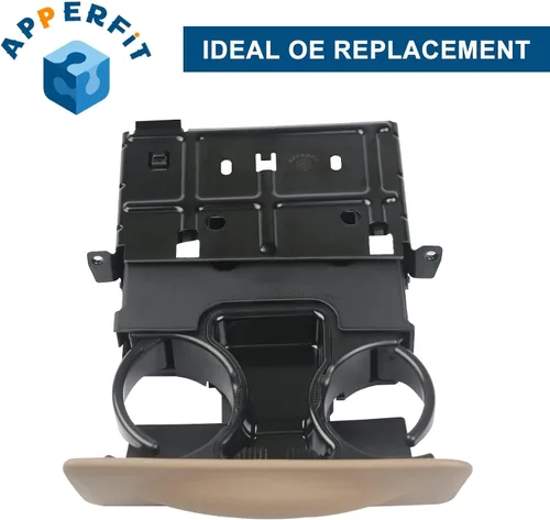 Miniatura 4 de Soporte para tazas en salpicadero con cenicero marrón APPERFIT compatible con Ford F250 F350 F450 F550 Super Duty Truck 1999-2004, Excursion