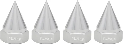 FLMLF CNC Metal cono fijo tornillo tuerca (4 unids/juego) para 1/5 HPI Rovan Baja 5B SS 5T 5SC piezas (plata)