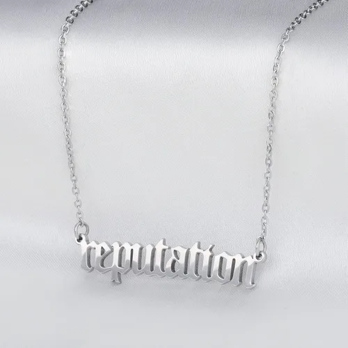 Miniatura 2 de Holy rose Collar de reputación, collar sin miedo, collar con texto en inglés "Speak Now", regalo para amantes de la música, regalos para cantantes