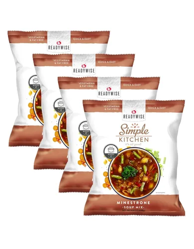 Miniatura 12 de Simple Kitchen - Mezcla de sopa de queso y brócoli, 17 porciones para preparación de comidas, vegetariana, sin gluten y liofilizada, sopa de brócoli