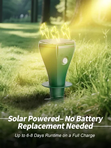 Miniatura 4 de Mole Repellent Solar Powered for Lawns,Waterproof Gopher & Groundhog Repellent with Variable Sonic Vbration,Easy Twist Stakes for Yard & Garden,Get