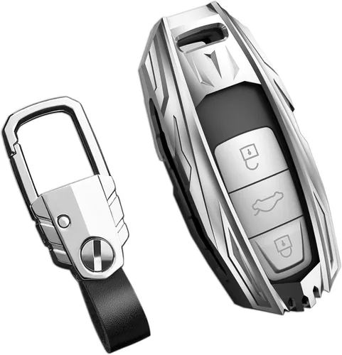 Miniatura 51 de Funda para llavero Nissan con llavero, elegante y duradera funda de protección de aleación de zinc compatible con Altima Maxima Rogue Armada