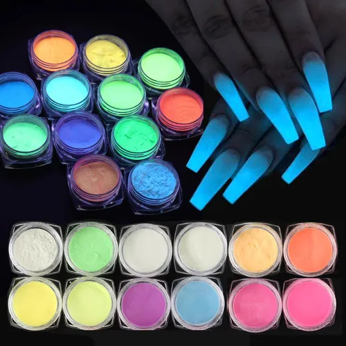 Miniatura 33 de Polvo de uñas cromado, efecto espejo, polvo metálico, 6 colores, bronce, marrón, negro, oro rosa, holográfico, purpurina cromada, pigmento en polvo