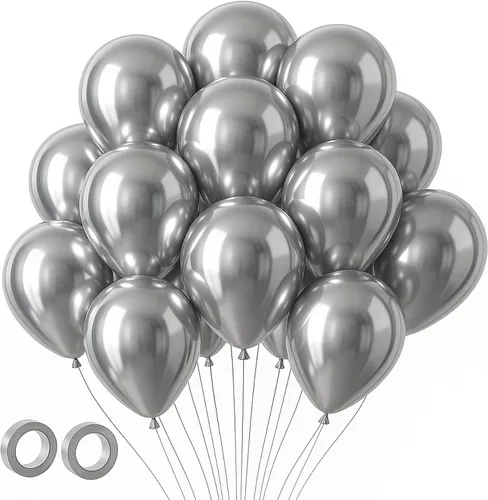 Miniatura 213 de Voircoloria - Globos azul bebé claro, paquete de 66 globos de 12 pulgadas de látex para fiestas para niños y niñas, para cumpleaños, baby shower, 16