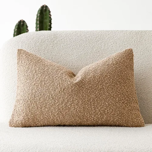 Miniatura 51 de Foindtower Fundas de almohada decorativas con textura de boucle, fundas de almohada sólidas, neutrales, suaves y acogedoras para silla, sofá