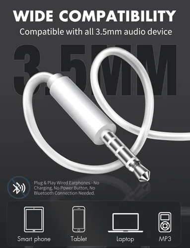 Miniatura 3 de Antool Auriculares con cable,【Llamadas Ultra Claras y sin Ruido】 Auriculares con cable de 3.5mm, auriculares intraaurales con micrófono, compatibles
