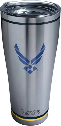 Miniatura 10 de Tervis Vaso aislado de doble pared Air Force Forever Proud fabricado en Estados Unidos mantiene las bebidas frías y calientes, 16 onzas, clásico