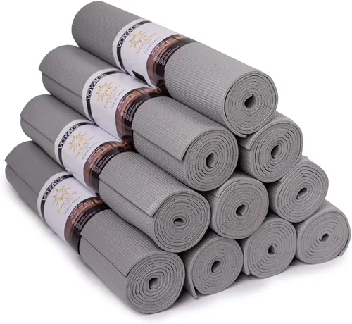 Miniatura 19 de Voyage - Tapete de yoga a granel, paquete de 10, 72 x 24 pulgadas, esterillas de yoga profesionales para estudio y gimnasio, 0.197 in de grosor