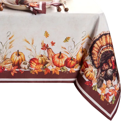 Miniatura 8 de Elrene Home Fashions Autumn Heritage - Manteles individuales de diseño de pavo, juego de 4, 13 x 19 pulgadas
