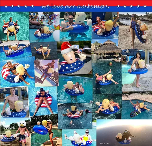 Miniatura 5 de Flotador inflable de piscina americano para fiesta de verano en la piscina - Padre