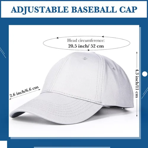 Miniatura 2 de Jecery 12 gorras de béisbol para mujeres y hombres, gorras de béisbol lavadas, gorras deportivas de algodón ajustables para adultos, actividades al