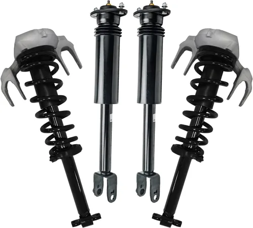 Miniatura 38 de Detroit Axle - Puntales y Amortiguadores para Chevy Traverse Buick Enclave GMC Acadia Saturn Outlook 2007-2012, 2 puntales delanteros con resorte