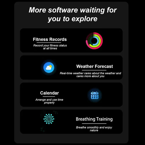 Miniatura 8 de Reloj inteligente con auriculares, pantalla HD de 2.01 pulgadas, reloj inteligente 2 en 1 con más de 100 modos deportivos rastreador de fitness