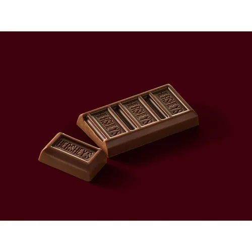 Miniatura 3 de HERSHEY'S Tamaño de bocadillo de chocolate con leche, barras de caramelo, 0.45 onzas (8 unidades)