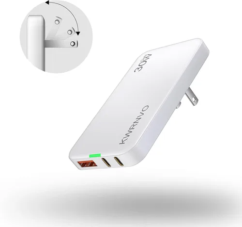 Miniatura 18 de Flat USB Wall Charger, 3 Ports Ultra-Slim Fast Wall Charger for Pixelbook, iPad Pro, iPhone 17/16/15/14 Black
