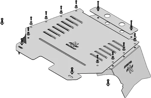 Miniatura 9 de Escudo antirrobo para convertidor catalítico, compatible con Toyota 4Runner 2014-2024, 4.0L con KDSS - Protección de convertidor catalítico