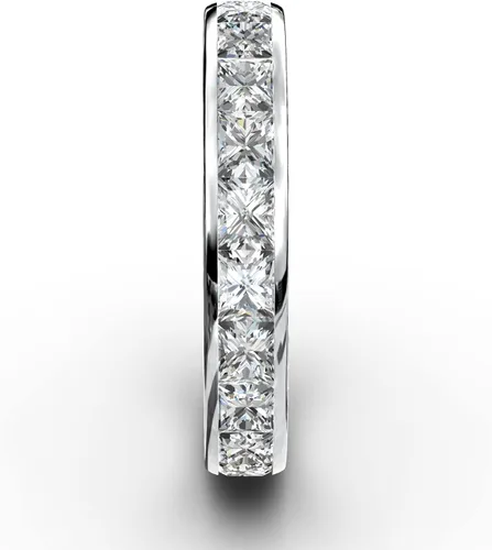 Miniatura 5 de Anillos de moissanita con certificación GRA, plata esterlina con anillo de compromiso chapado en oro blanco de 18 quilates, anillos de boda