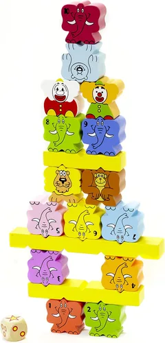 Miniatura 3 de Blue Orange Games Zimbbos - Juego de apilamiento de madera para niños