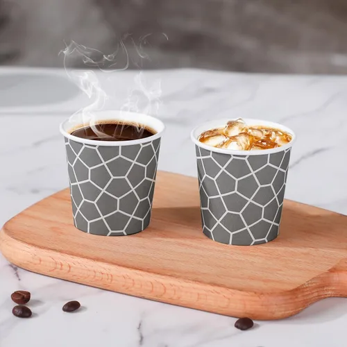 Miniatura 4 de Paquete de 600 unidades de tazas de papel de 4 oz, tazas de café desechables sin fugas de 4 oz, tazas de papel seguras para alimentos para espresso