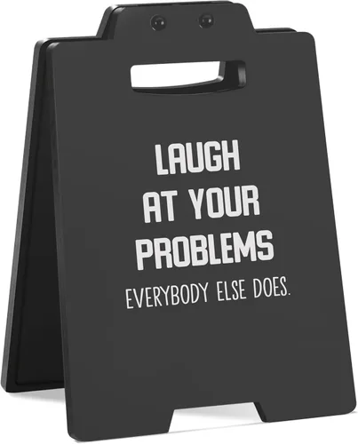 Miniatura 30 de Letrero divertido para escritorio de oficina, placa de humor con texto en inglés "Responder Desk Rates", regalo sarcástico divertido para compañeros