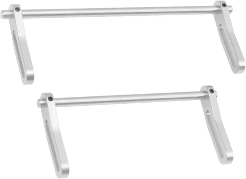 Miniatura 5 de ShareGoo Parachoques delantero trasero de aluminio ajustables compatibles con 1/10 Axial SCX10 Traxxas TRX4 Gspeed Power Wagon Body Chassis RC