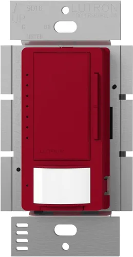 Miniatura 14 de Lutron Maestro LED+ Sensor de atenuación y vacante, un solo polo y multiubicación, MSCL-VP153M-BI, galleta