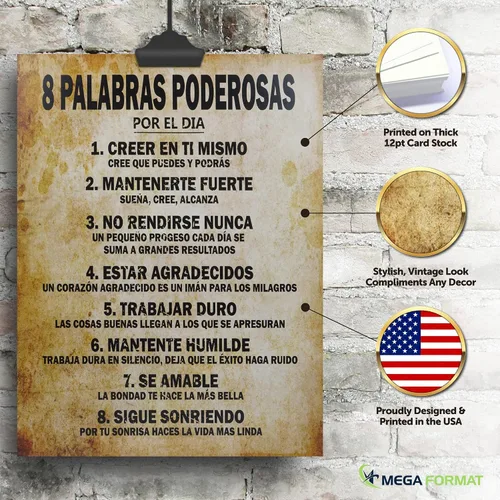 Miniatura 4 de MEGA FORMAT Arte de pared motivacional con citas inspiradoras, afirmaciones positivas para el hogar, dormitorio, oficina, gimnasio y aula, carteles