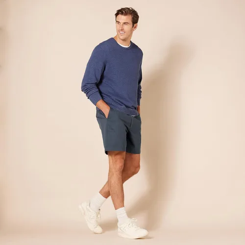 Miniatura 7 de Tienda Essentials - Pantalones cortos chinos de corte clásico 7 pulgadas para hombre