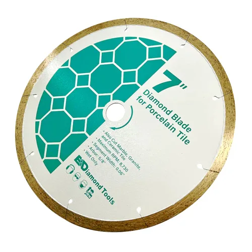 Miniatura 4 de Hojas de sierra de diamante de 7" para azulejos de porcelana, cerámica y azulejos de piedra, eje de 5/8" Hoja de azulejos de porcelana
