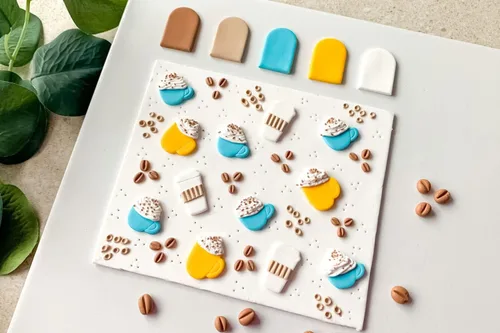 Miniatura 2 de FIMO Soft & Effect - Arcilla polimérica para modelar horno, 2.01 oz, juego de 8 unidades, colección Chai Latte