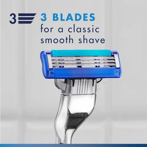 Miniatura 7 de Gillette Mach3 Turbo Razor para hombres, 17 recambios de cuchillas, regalos navideños para hombres