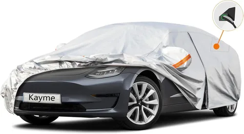 Miniatura 121 de Kayme - Cubierta completa impermeable de 6 capas para automóvil, apta para todo clima, protección para exteriores contra lluvia, rayos ultravioleta