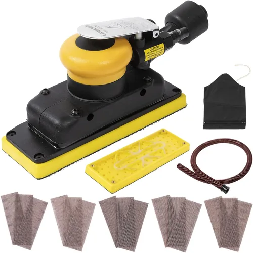 Miniatura 8 de Lijadora de Aire Orbital Sin Vacío, Mini Lijadora Jitterbug de 3 x 4 pulgadas, Órbita de 1/8 pulgadas, 12,000 OPM Máximo con 1 Almohadilla de Gancho