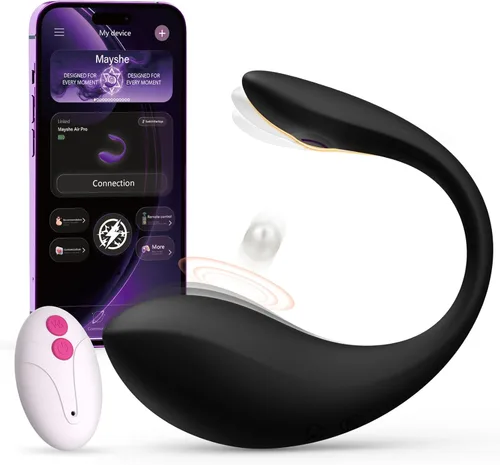Miniatura 10 de Vibrador portátil con APP y control remoto, juguetes sexuales para mujer con 9 modos de vibración, juguetes sexuales femeninos para mujeres