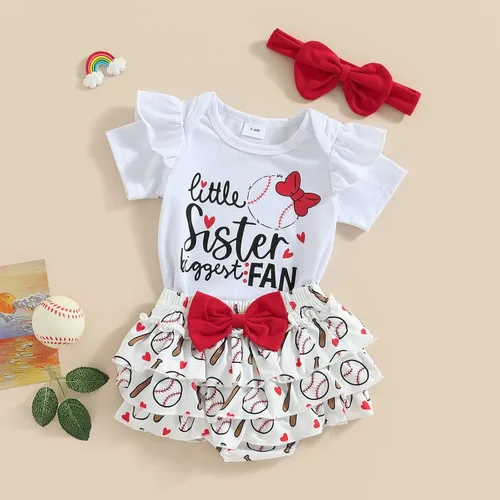 Miniatura 3 de Traje de manga corta para bebé niña del día de San Patricio, mameluco de manga corta, pantalones cortos de trébol, ropa de verano My First St.