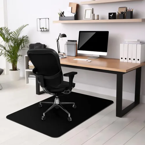 Miniatura 10 de Kuyal Tapete para silla para suelo de madera dura, 46 x 46 pulgadas, tapete rectangular para escritorio, tapete de protección duradero para sillas