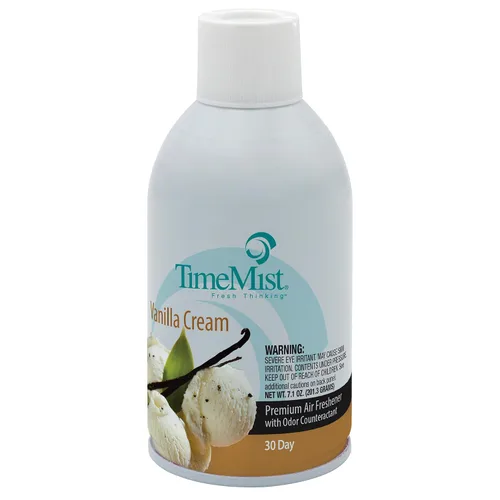 Miniatura 2 de TimeMist Recambios de ambientador medido de alta calidad, crema de vainilla, 7.1 onzas (caja de 12) - 1042737 - Dura hasta 30 días y neutraliza