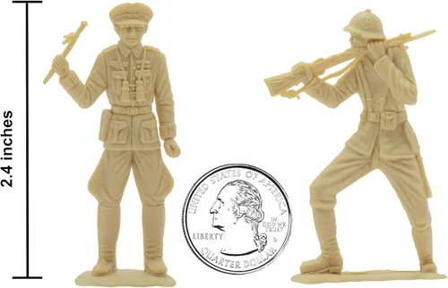Miniatura 3 de BMC Classic MPC - Figuras de soldado alemán de plástico alemán para hombre, color bronceado, 36 piezas, fabricado en EE. UU