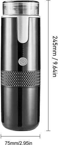Miniatura 2 de PerGar Cafetera portátil, cafetera con pilas, Cafeteras de camping, Mini máquina de café de mano, Mini cafetera automática recargable tipo C