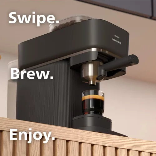 Miniatura 9 de Philips Baristina - Máquina de café expreso, molienda, apisona y prepara granos de café en una sola pasada, compacta, presión de bomba de 16 bares
