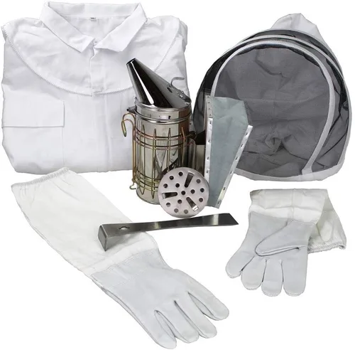 Galena Farms "Just The Essentials" - Kit de accesorios para chaqueta, velo, guantes, ahumador y herramienta para colmena