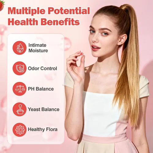 Miniatura 3 de BAKAKOUL Gomitas de equilibrio femenino para mujeres, probióticos vaginales que apoyan el equilibrio del pH, la salud digestiva, veganas, sin