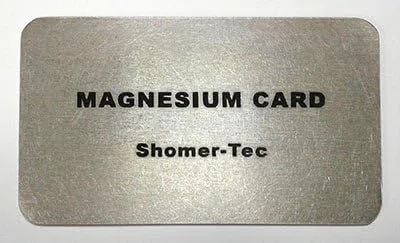 Tarjetas de fuego de magnesio o cedro para inicio de incendios de emergencia (Magnesio)