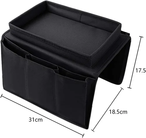 Miniatura 2 de Organizador para sofá, reposabrazos, sillón, sillón, bolsillo de almacenamiento con 8 bolsillos, soporte para control remoto de TV, bolsa de #C
